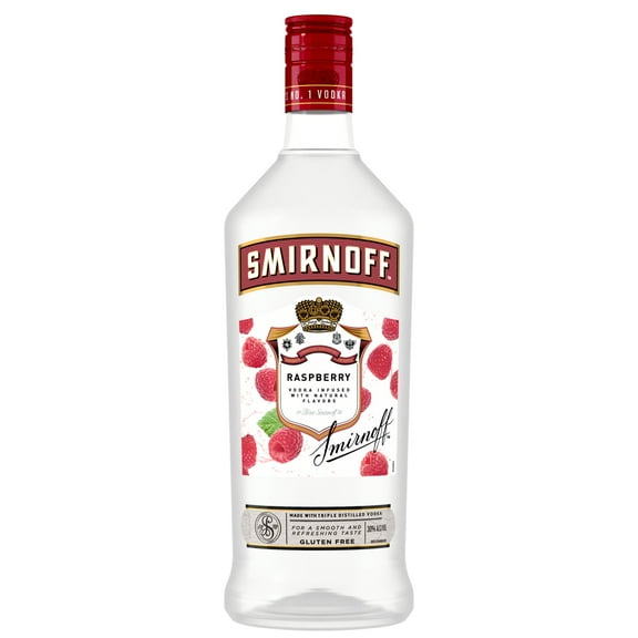 Smirnoff Raspberry (Vodka Infused With Natural Flavors), 1.75 L, 30% ABV