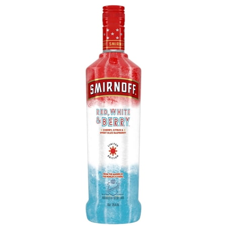 Smirnoff Red, White & Berry (Vodka Infused With Natural Flavors), 750 mL, 30% ABV