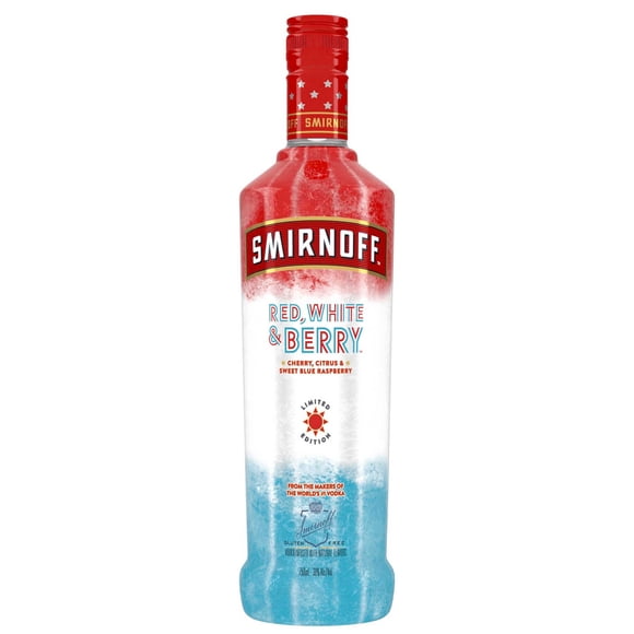 Smirnoff Red, White & Berry (Vodka Infused With Natural Flavors), 750 mL, 30% ABV