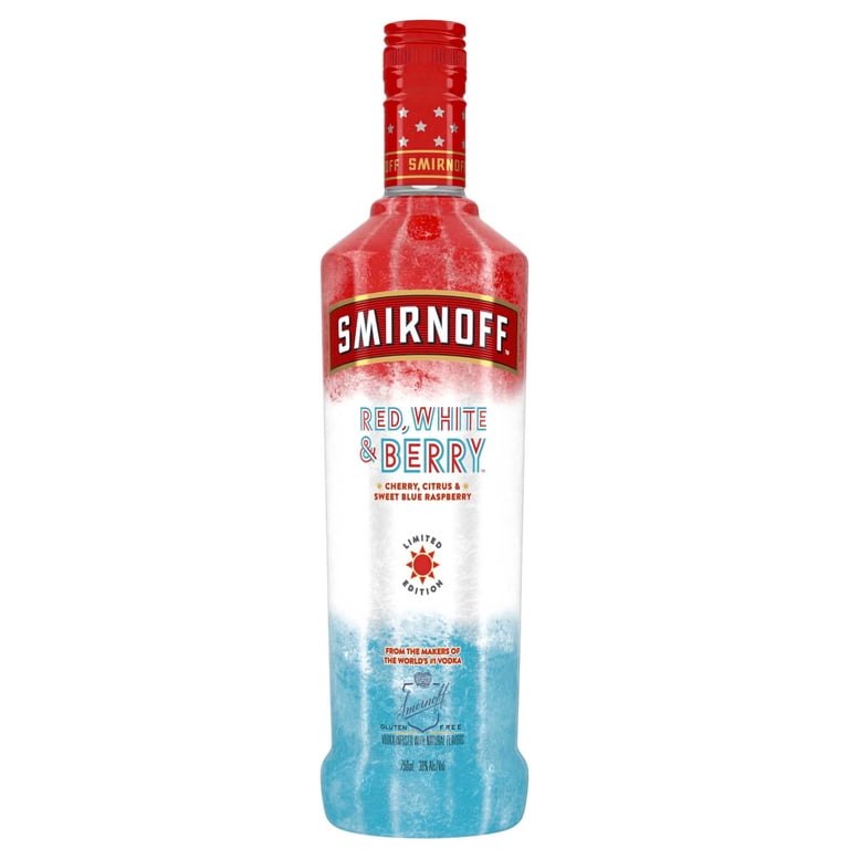 Smirnoff Red, White & Berry Vodka, 750 mL, 30% ABV - Walmart.com