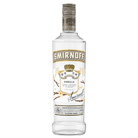 Smirnoff Vanilla (Vodka Infused With Natural Flavors), 750 mL Glass Bottle, 30% ABV