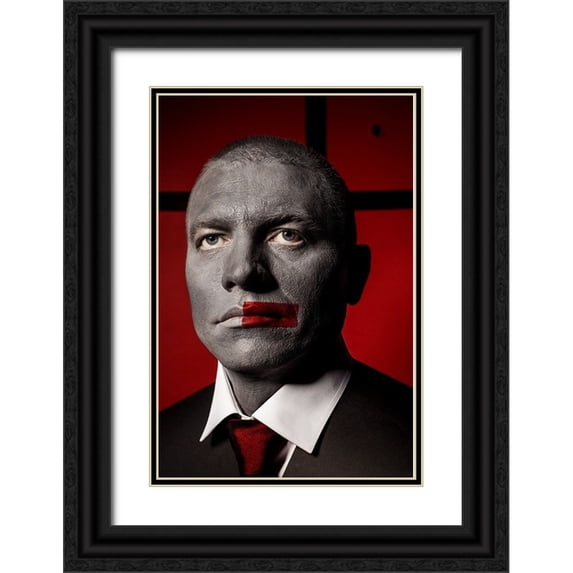 Smirnov, Sergei 17x24 Black Ornate Wood Framed with Double Matting Museum Art Print Titled - Untitled