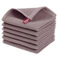 thumbnail image 1 of Smiry 100% Cotton Waffle Weave Kitchen Dish Cloths, Ultra Soft Absorbent Quick Drying Dish Towels, 12x12 Inches, 6-Pack, Brown, 1 of 7