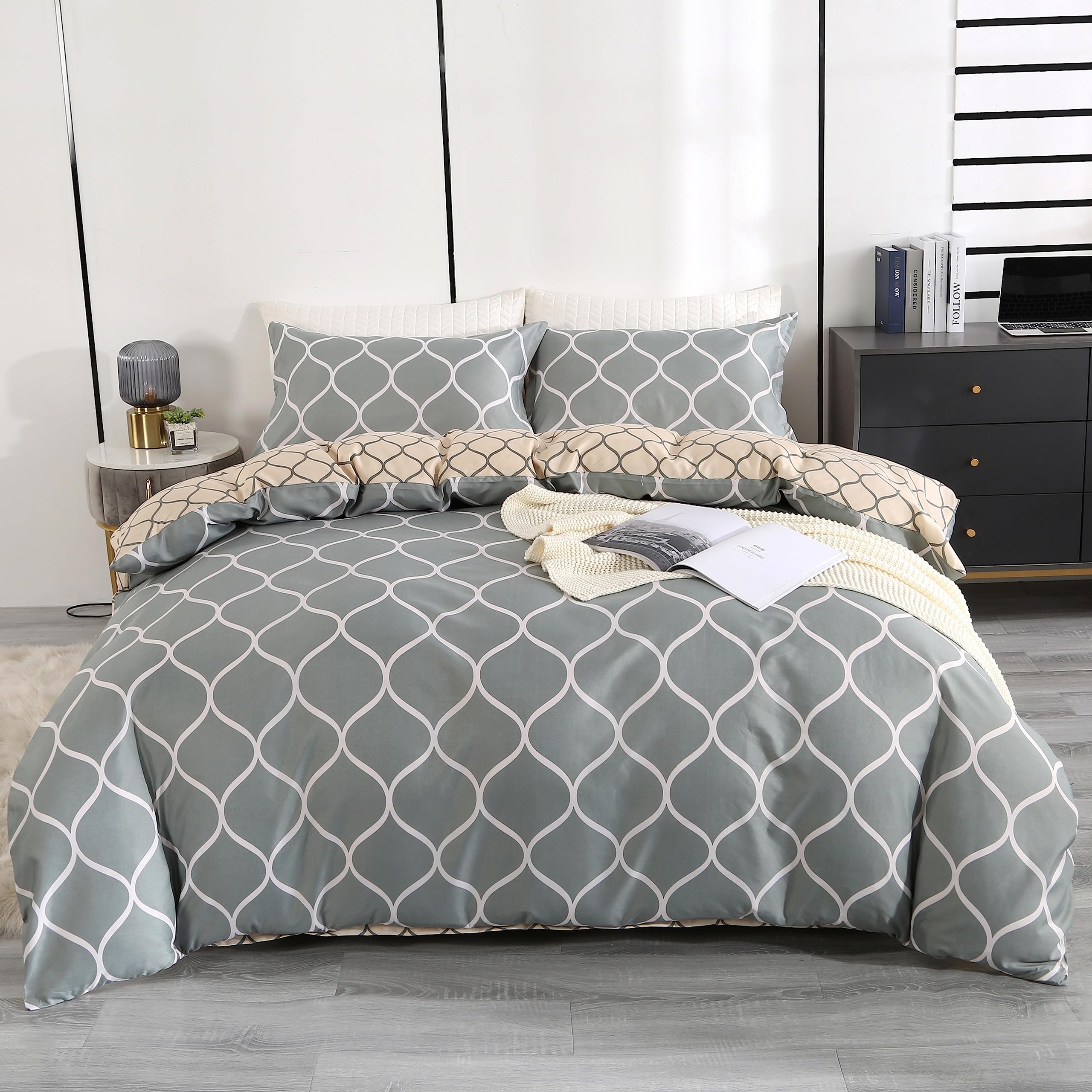 1500 Series Egyptian Quality 3Piece Microfiber Duvet Cover Set