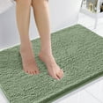 thumbnail image 1 of Smiry Luxury Chenille Bathroom Rugs, Extra Soft and Absorbent Bath Mat, Sage Green, 24"x35", 1 of 8