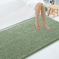 thumbnail image 1 of Smiry Luxury Chenille Bathroom Rugs, Extra Soft and Absorbent Bath Mat, Sage Green, 35"x59", 1 of 8