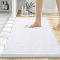 thumbnail image 1 of Smiry Luxury Chenille Bathroom Rugs, Extra Soft and Absorbent Bath Mat, White, 16"x24", 1 of 9