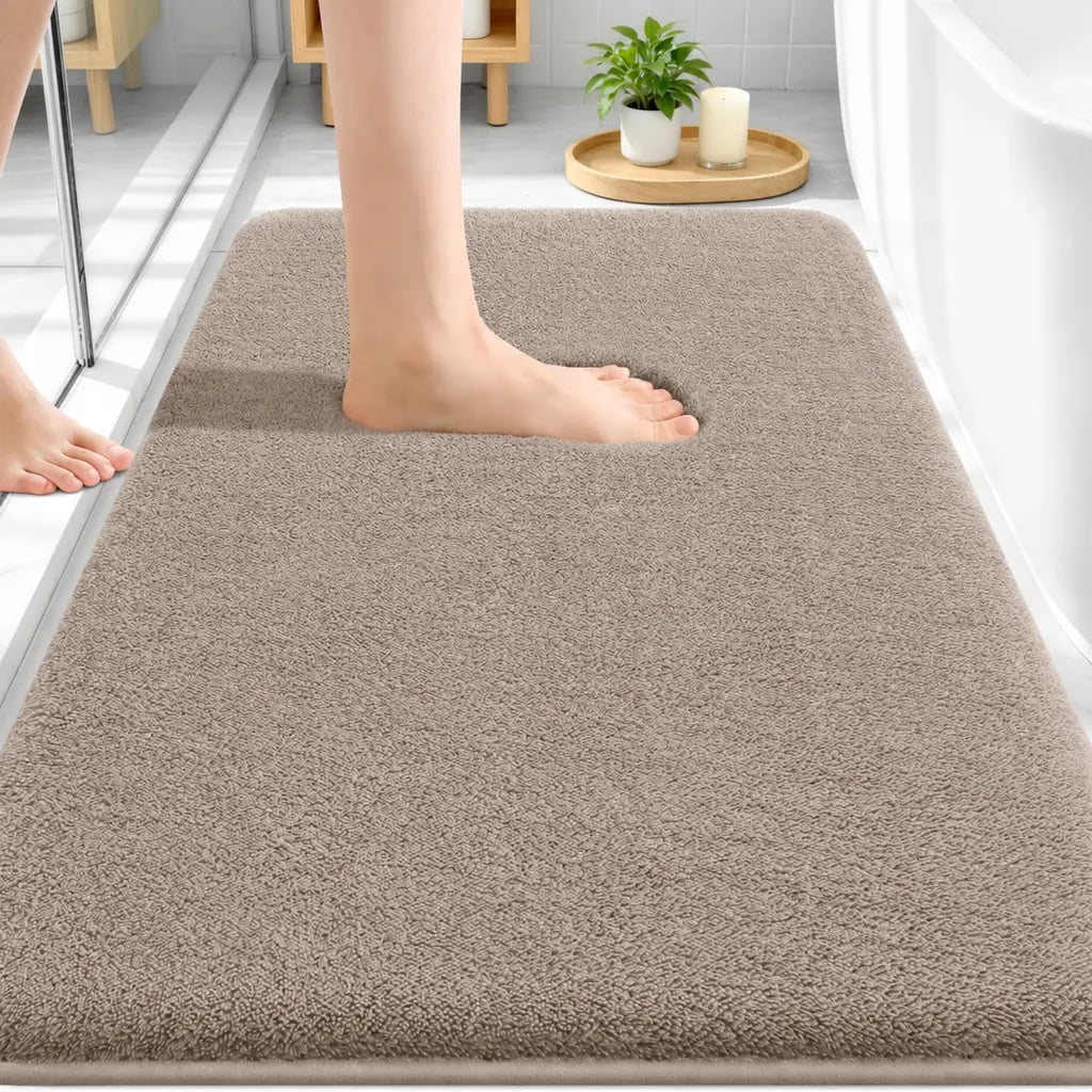 Smiry Memory Foam Bathroom Rugs 24x16, Soft Absorbent Bath Rugs, Non ...