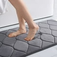 thumbnail image 1 of Smiry Memory Foam Bathroom Rugs, Ultra Soft & Non-Slip Bath Runner Mat, 24"x47", Dark Grey, 1 of 8