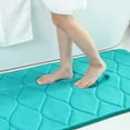 thumbnail image 1 of Smiry Memory Foam Bathroom Rugs, Ultra Soft & Non-Slip Bath Runner Mat, 24"x47", Teal, 1 of 8