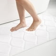 thumbnail image 1 of Smiry Memory Foam Bathroom Rugs, Ultra Soft & Non-Slip Bath Runner Mat, 24"x47", White, 1 of 8