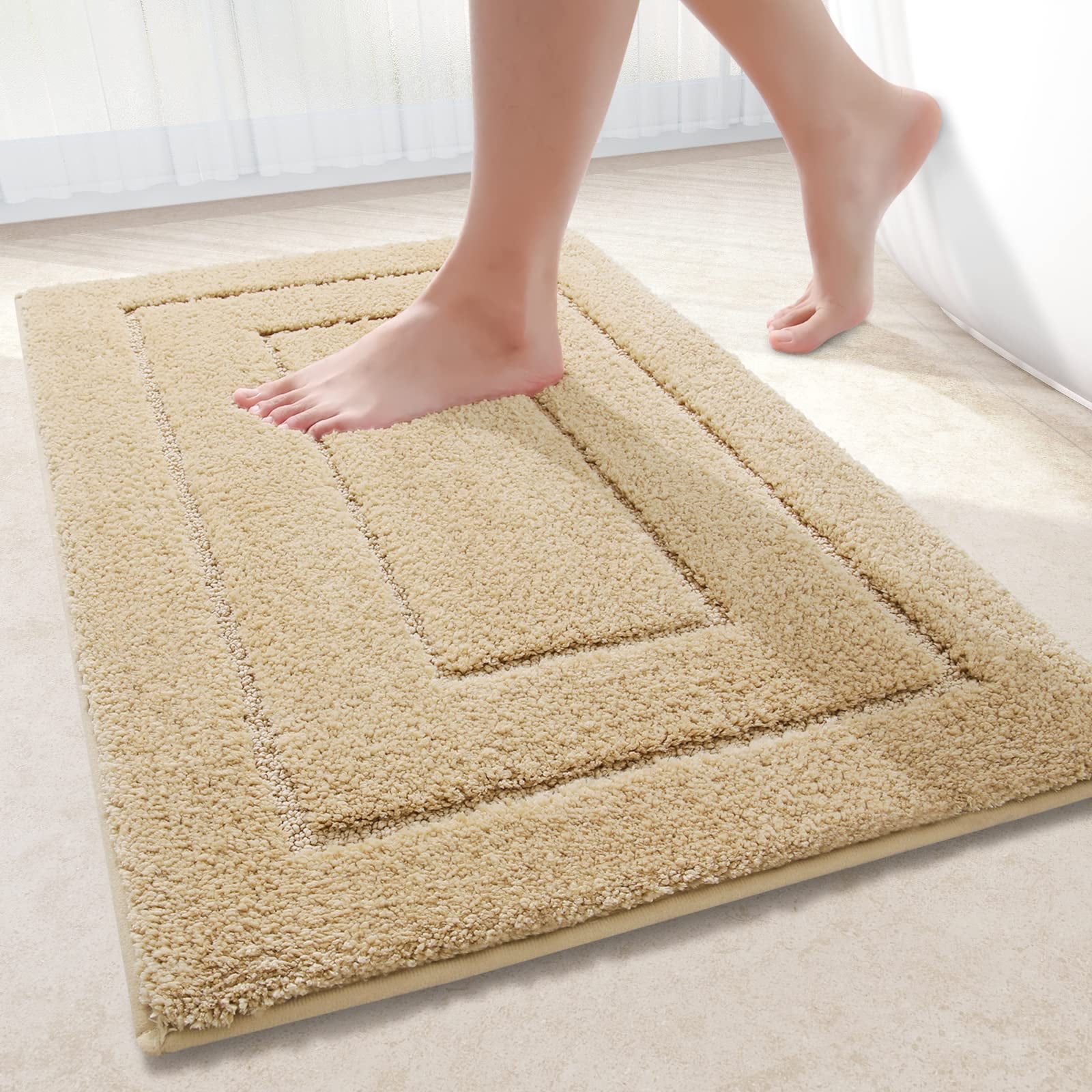 "Smiry Plush Thick Microfiber Bathroom Rugs, 20""x30"" Soft Absorbent