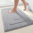 thumbnail image 1 of Smiry Microfiber Bathroom Rugs, 20"x30" Soft and Absorbent Bath Rugs, Non-Slip Machine Wash bath mats, Grey, 1 of 6