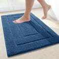 thumbnail image 1 of Smiry Microfiber Bathroom Rugs, 20"x30" Soft and Absorbent Bath Rugs, Non-Slip Machine Wash bath mats, Navy, 1 of 6