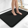 thumbnail image 1 of Smiry Memory Foam Bathroom Rugs 36x24, Soft Absorbent Bath Rugs, Non-Slip Machine Washable Dry Bathroom Mat for Bathroom Floor, Black, 1 of 6