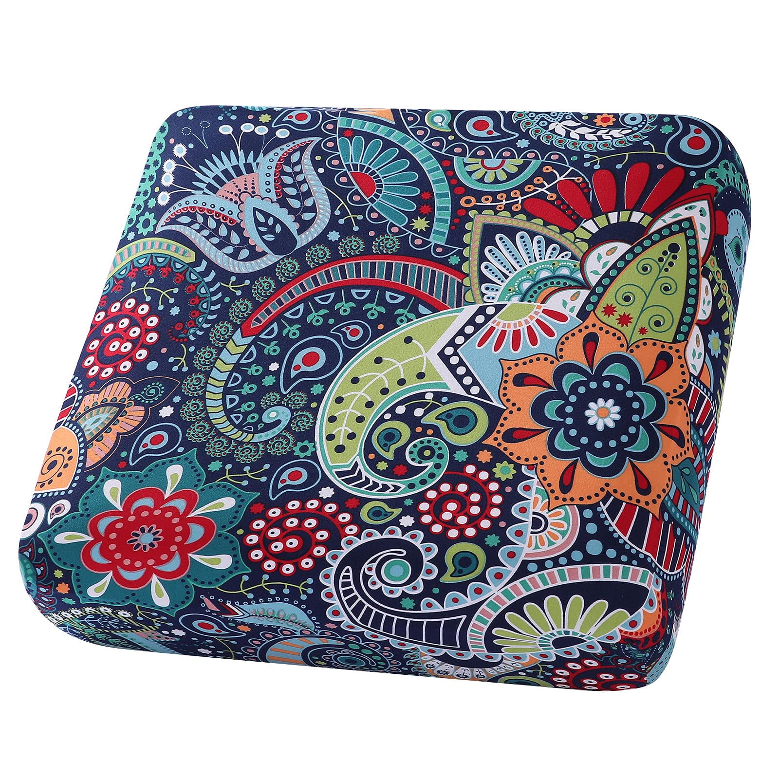 Smiry Printed Couch Cushion Covers, Stretch Floral Washable Sofa Slipcovers (Small, Paisley)