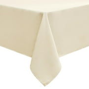 Smiry Rectangular Linen Tablecloths, Waterproof Wrinkle Free Table Cloth, Stain Resistant Fabric Table Cover, 52"x70", Beige