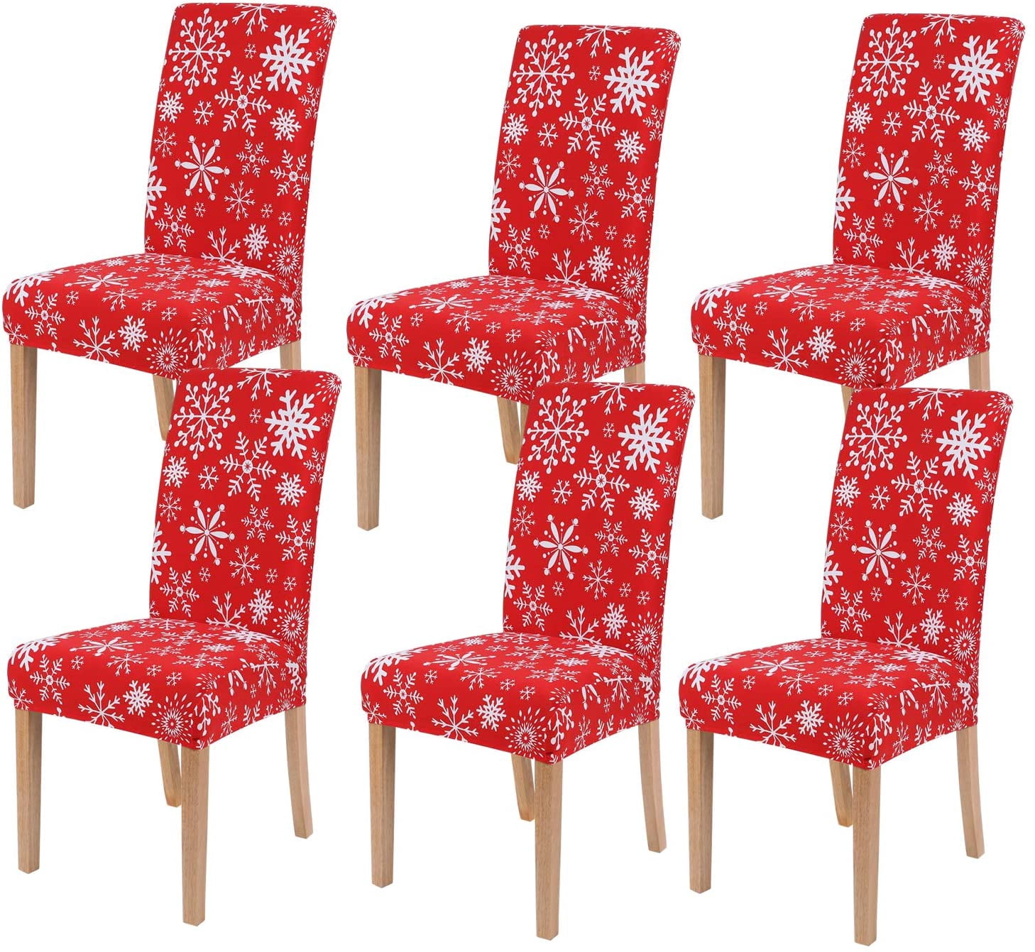 Smiry Stretch Spandex Chair Covers for Dining Room set of 6, Removable
