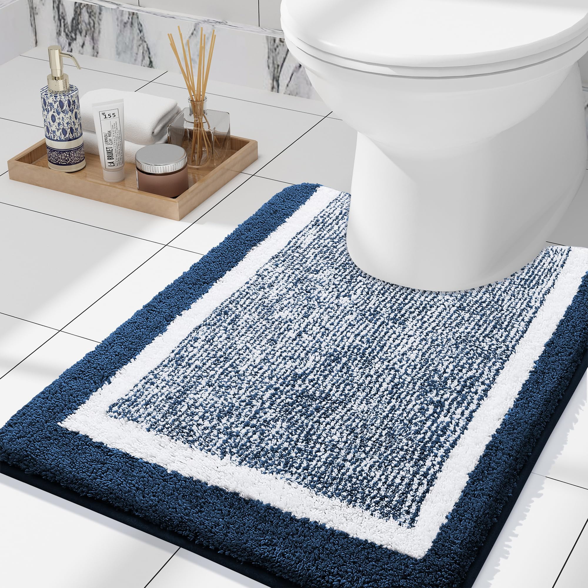 Smiry, U-Shaped Luxury Bathroom Rugs, 24