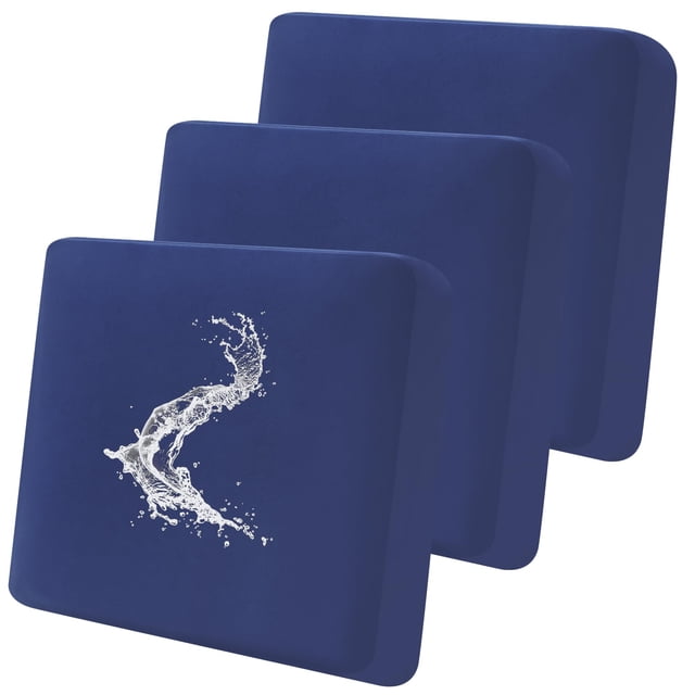 Smiry Waterproof Couch Cushion Covers, Stretch Sofa Seat Cushion Slipcovers,Elastic Furniture Protector for Pets And Kid(3 Packs, Navy)
