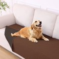 thumbnail image 1 of Smiry Waterproof Dog Couch Covers, Washable Dog Blankets For Sofa & Bed, Reversible Furniture Protector For Pets (40x80 Inch, Brown/Chocolate), 1 of 6