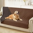 thumbnail image 1 of Smiry Waterproof Dog Couch Covers, Washable Dog Blankets For Sofa & Bed, Reversible Furniture Protector For Pets (68x82 Inch, Brown/Chocolate), 1 of 6