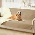 thumbnail image 1 of Smiry Waterproof Dog Couch Covers, Washable Dog Blankets For Sofa & Bed, Reversible Furniture Protector For Pets (68x82 Inch, Camel/Beige), 1 of 7