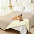 thumbnail image 1 of Smiry Waterproof Dog Couch Covers, Washable Dog Blankets For Sofa & Bed, Reversible Furniture Protector For Pets (82x102 Inch, Taupe/Beige), 1 of 7