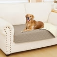 thumbnail image 1 of Smiry Waterproof Pet Couch Covers, Washable Dog Blankets for Couch & Bed, Reversible Sofa Cover for Living Room (30x53 Inch, Taupe/Beige), 1 of 7