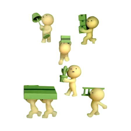 Smiski Glow in the Dark Figures Mini Figure Set - Moving Series Blind Box