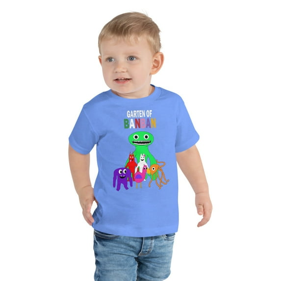 Smiski Short Sleeve Tee (Heather Columbia Blue, 5T)