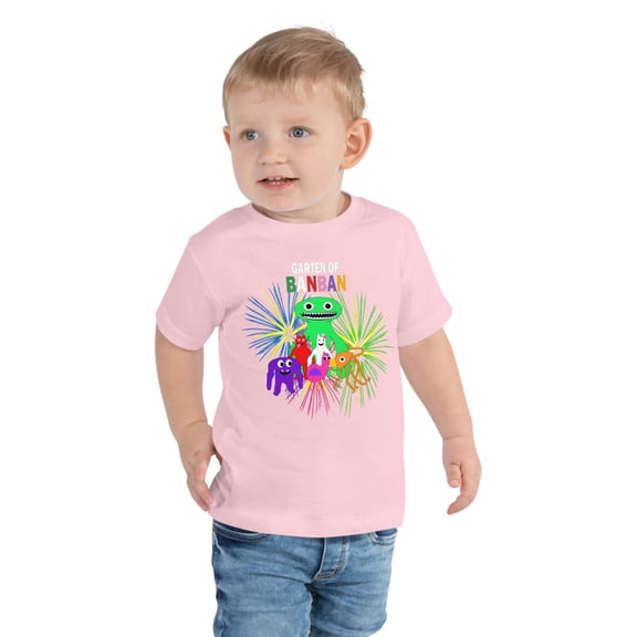 Smiski Toddler Short Sleeve Tee (Pink, 4T)