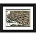 thumbnail image 1 of Smith 14x11 Black Ornate Wood Framed with Double Matting Museum Art Print Titled - Minneapolis Minnesota - Smith 1891, 1 of 4