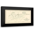 thumbnail image 1 of Smith 24x14 Black Modern Framed Museum Art Print Titled - Breakwater Harbor Mud Shoal - Smith 1836, 1 of 5