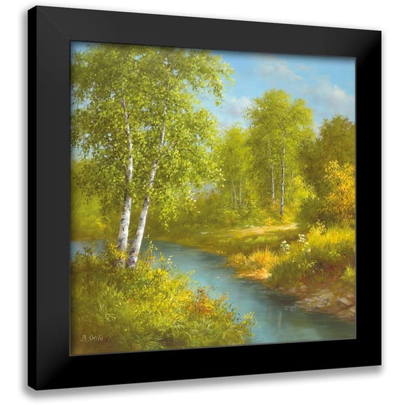 Smith, B. 12x12 Black Modern Framed Museum Art Print Titled - EARLY SUMMER