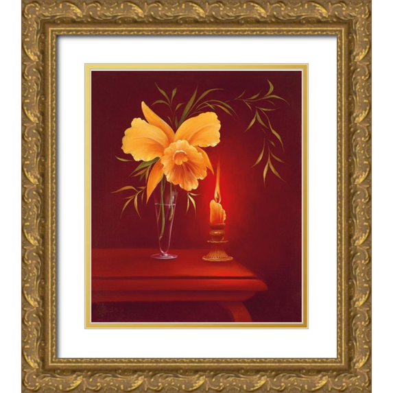 Smith, B. 12x14 Gold Ornate Wood Framed with Double Matting Museum Art Print Titled - SENTIMENTAL EVENING I