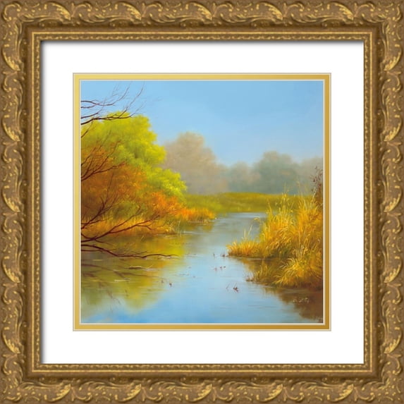 Smith, B. 15x15 Gold Ornate Wood Framed with Double Matting Museum Art Print Titled - LAVISHNESS I