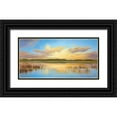 thumbnail image 1 of Smith, B. 18x11 Black Ornate Wood Framed with Double Matting Museum Art Print Titled - SUNSET IN SIBERIA, 1 of 4