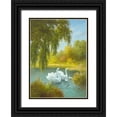 thumbnail image 1 of Smith, B. 18x24 Black Ornate Wood Framed with Double Matting Museum Art Print Titled - White Symphony I, 1 of 4