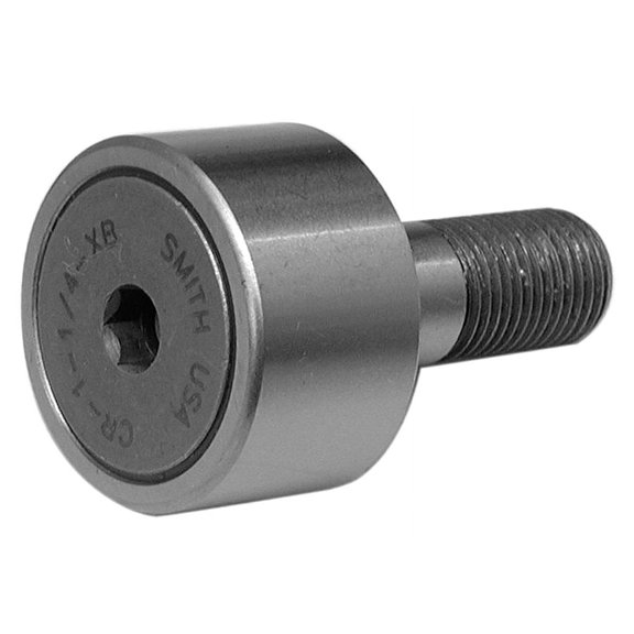 Smith Bearing CR-1 1/4-XB-SS Cam Follower Needle Roller Bearing, Stud Type with Hex-Drive Socket, Stainless Steel, Sealed, 1.250"