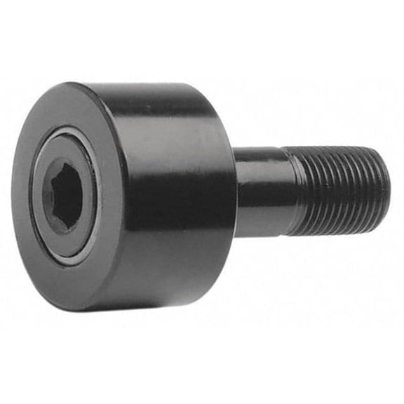 Smith Bearing DCR-2 Cam Follower Needle Roller Bearing, Double Row-Heavy Roller, Stud Type, Shielded-Full Complement, Hex-Drive Socket, 2.000" Roller Diameter J101
