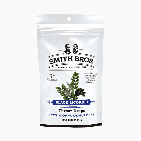Smith Bros. Throat Drops, Black Licorice 30 Drops per bag