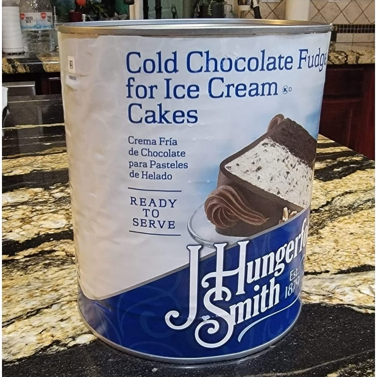 Smith Cold Chocolate Fudge for Ice Cream Cakes 7lb 13oz can 3.5kg Walmart