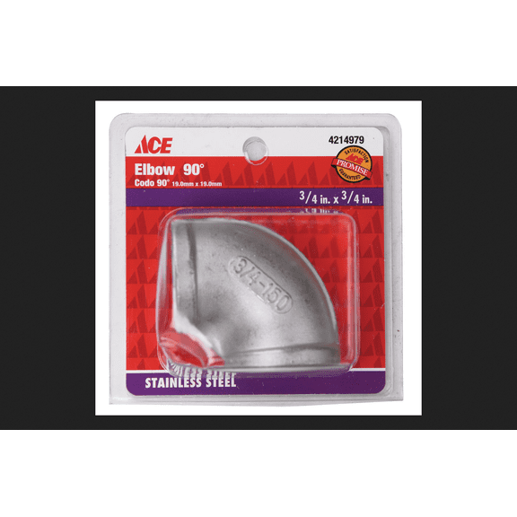 Smith-Cooper 3/4 in. FPT X 3/4 in. D FPT Stainless Steel 90 Degree Elbow