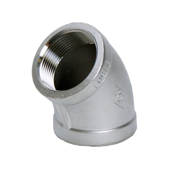 Smith-Cooper 1-1/4 in. FPT X 1-1/4 in. D FPT Stainless Steel 45 Degree Elbow