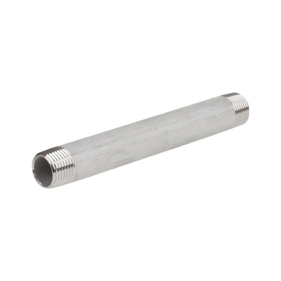Smith-Cooper 2 in. MPT Stainless Steel 6 in. L Nipple