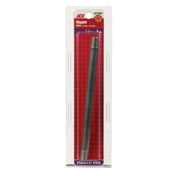 Smith-Cooper Nipple Stainless 304 1/8 " X 6 "