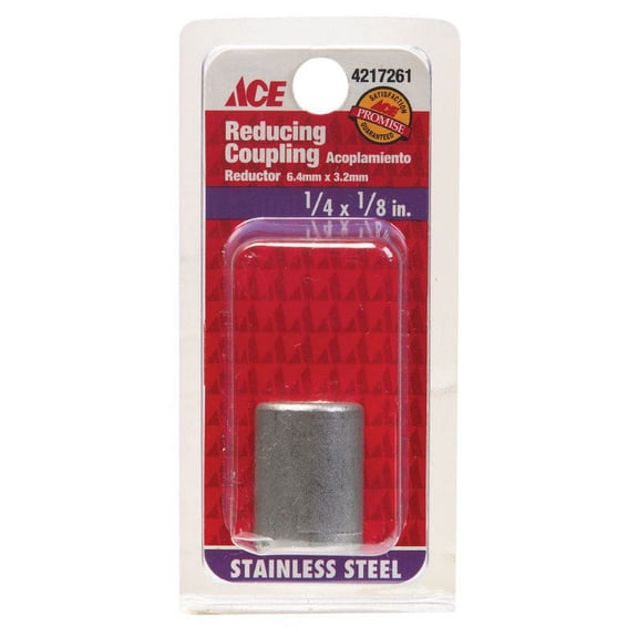 Smith-Cooper Reducing Coupling Stainless 304 1/4 " X 1/8 "
