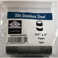 thumbnail image 1 of Smith-Cooper S8344NI006030B 0.75 x 3 in. Pipe Nipple S40 Stainless Steel 304, 1 of 1