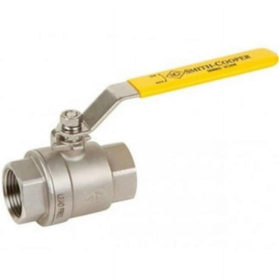 Smith Cooper 3/8 in. Stainless Steel FIP Ball Valve Full Port